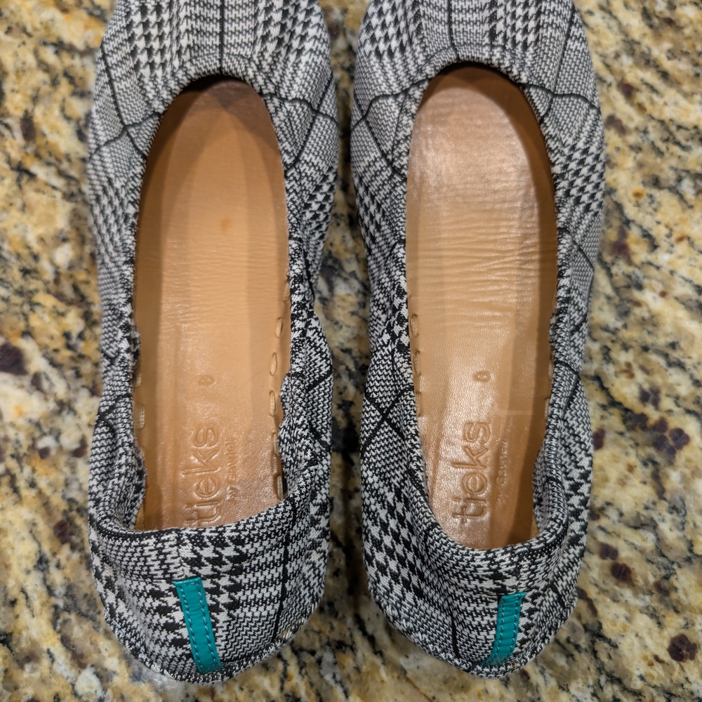 Tieks Limited Edition Seafield Check Ballet Flats